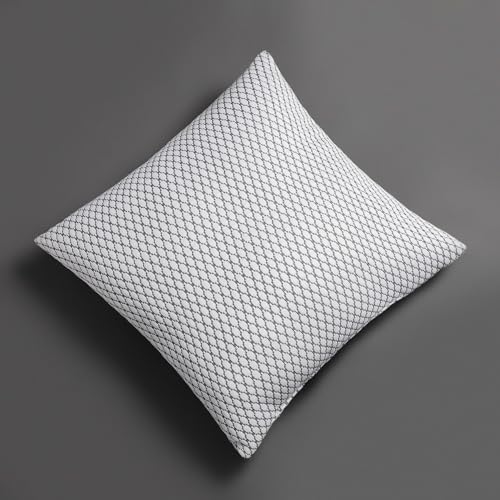 Image of LA VERNE Luxury Premium Cloth Microfibre Blown Technology Filled Cushion Filler Pack of 5 (16 inchX16 inch) (Silver)