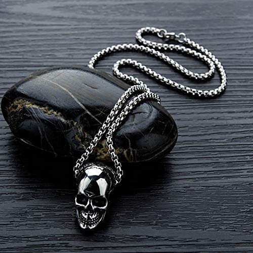 Jude Jewelers Stainless Steel Retro Gothic Skull Style Cocktail Party Biker Pendant Necklace3