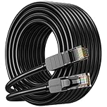 JARNHNG Cat 6 Ethernet Cable 10m, High Speed 10Gbps Internet Cable, Black RJ45 LAN Patch Cables, Long Ethernet Cables are Suitable for Games, Computers, TV, Routers, Modem, Patch Panel