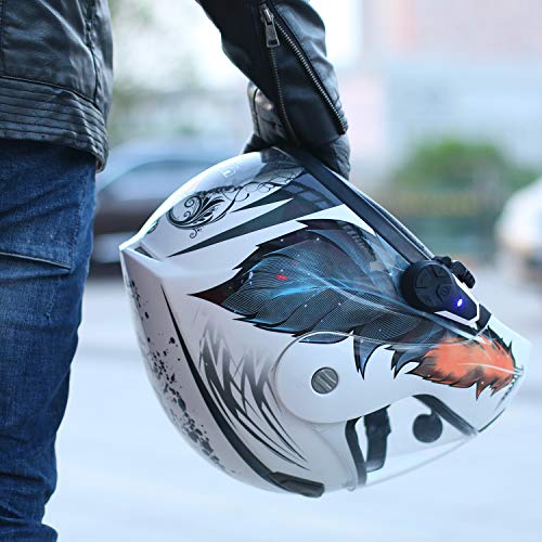 image for Yideng Bluetooth Headset Motorcycle Helmet BT-S3 1000m Full-Duplex Blu