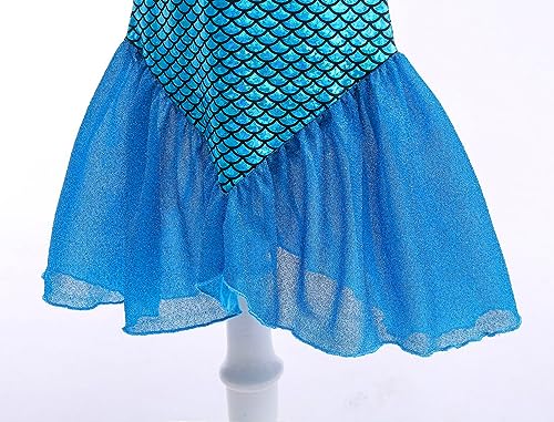 Disfraz de sirena de lujo para niña con accesorios miniatura 5