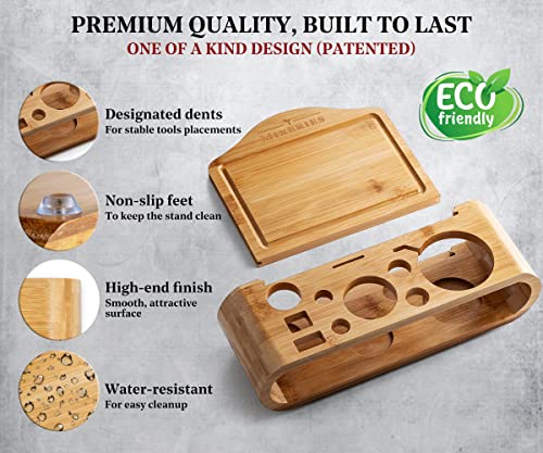 Kit de barman de mixologia com suporte – conjunto de coqueteleira, conjunto de batedeira para bar em