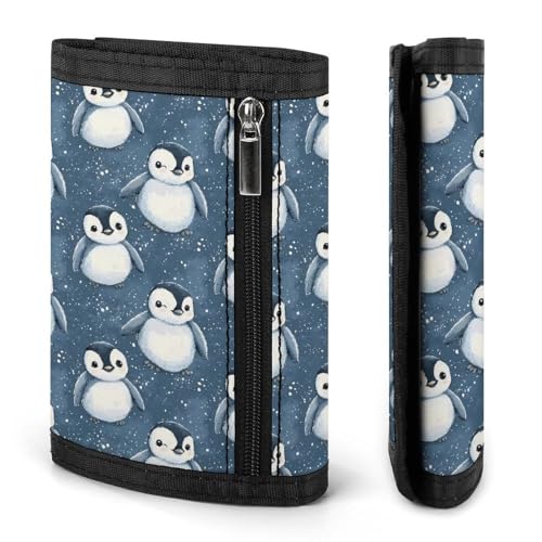Cute Penguins Print Wallet for Men, 8 Credit Card Holder Slim Minimalist Front Pocket Small Mens Bifold Wallets2