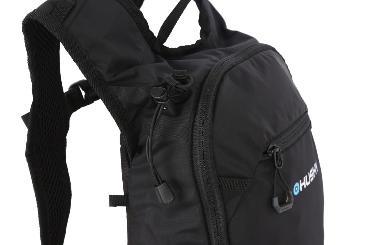 Husky Zaino da bicicletta da 10 l, leggero, robusto e impermeabile, con molto spazio, sistema di comfort e copertura antipioggia per ciclismo, trekking, escursionismo e viaggi