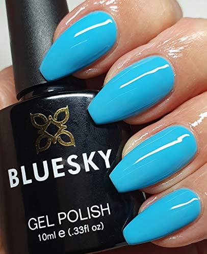 Bluesky GEL NAIL POLISH TURQUOISE BLUE OCEAN Spring Summer Color UV LED Soak Off 10ml A93 (Requires Drying under UV/LED Lamp)