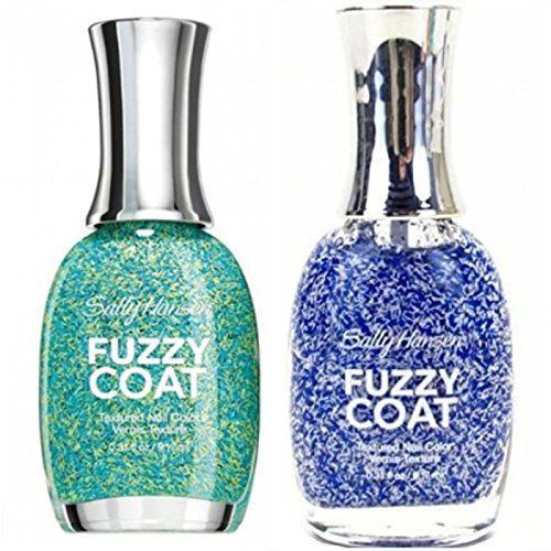Sally Hansen Fuzzy Coat 400 Tight Knit & 500 Fuzz-Sea Textured Nail Polish Duo