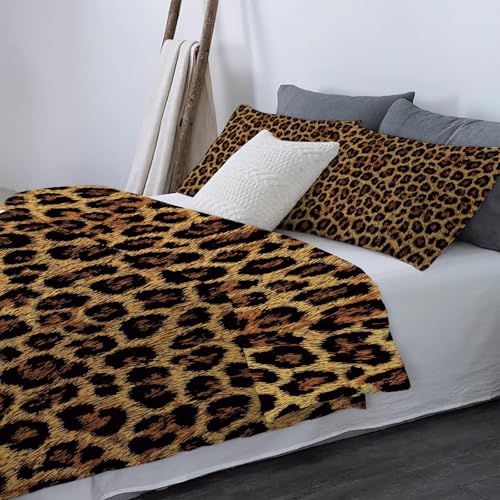 Parure de lit léopard 3 pièces pour une chambre cocooning