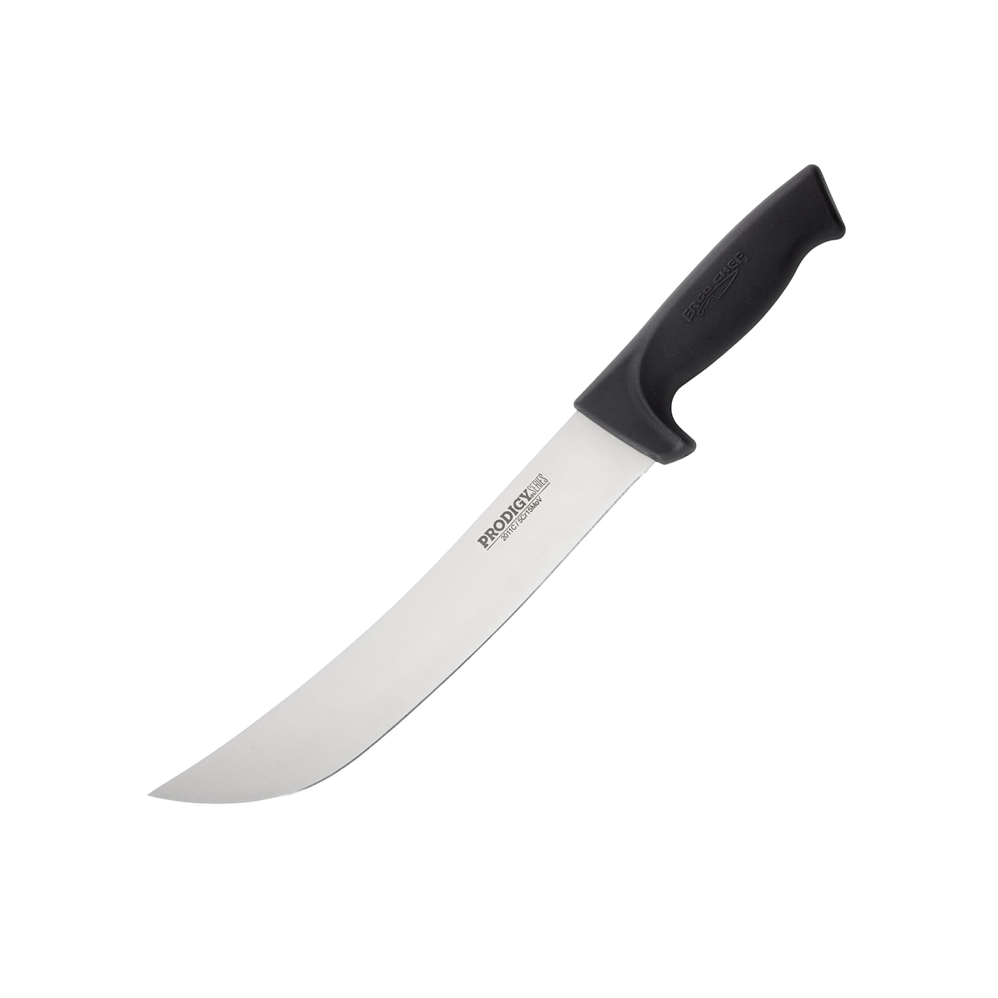 Sponsored Ad - Ergo Chef Prodigy Series 10-Inch Cimeter Breaking Knife - High Carbon Stainless Steel Curved Blade Butcher Meat Knife, Ergonomic Non-Slip Handle, Black