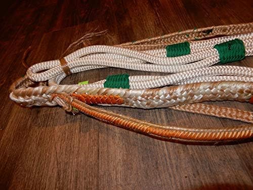 Miniatura 4 de Alligator Bull Rope White Nylon 9x7 RH 34" x 34" Soft Bull Riding - Cuerdas de toro EPT 16'