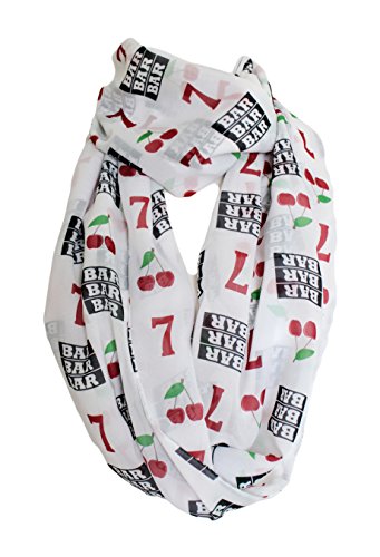 Etwoa Lucky Seven Slot Machine Infinity Scarf Circle Loop Scarves3