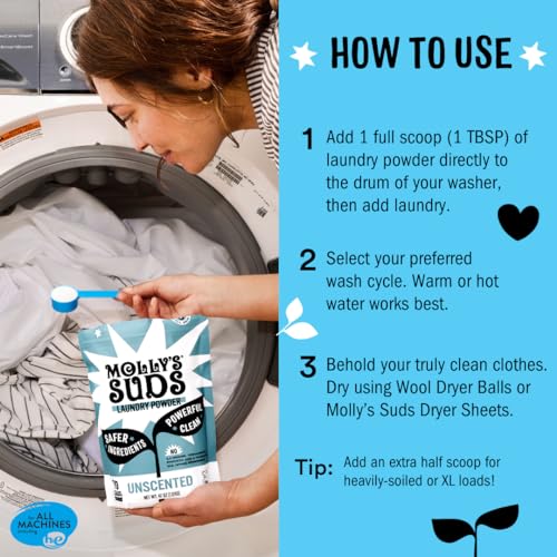 image for Molly's Suds Original Laundry Detergent Powder | Clean Laundry Deterge