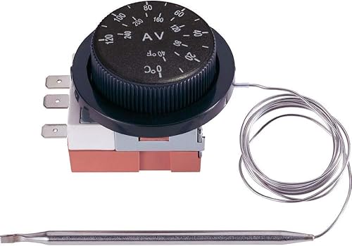 American Volt apagador del termostato para el ventilador del radiador, eléctrico, ajustable, sonda reguladora de la temperatura