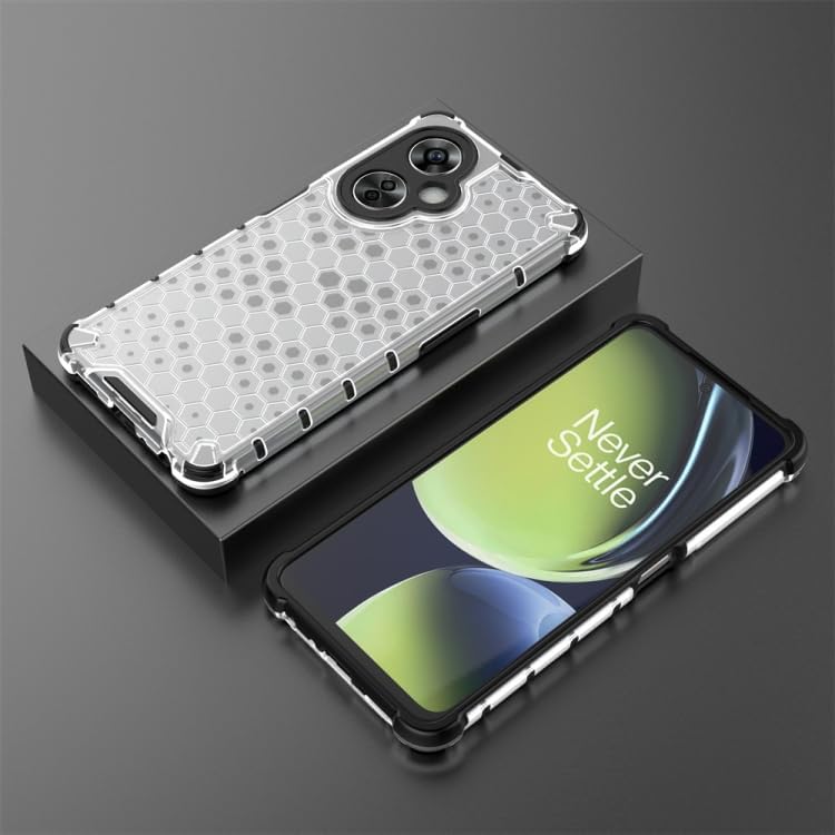 Image of Prime Retail Hard PC Back Case Cover for Oneplus Nord CE 3 Lite Anti Slip Ultra Thin Shockproof Reinforced Corners (Polycarbonate|Transparent)
