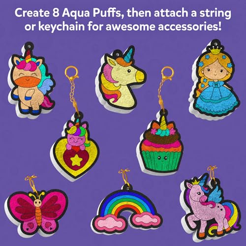 Image of Skillmatics Aqua Puffs - 3D Art Kit, Princesses & Unicorns, Mess-Free Painting Craft for Kids, DIY Colour & Inflate Activity, Travel Toys & Creative Gifts for Girls & Boys Ages 4, 5, 6, 7, 8, 9, 10