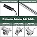 Weed Eater Handle - Ergonomic Weed Eater Attachments Aluminum Trimmer Grip Weedeater Handle with Bracket Clamp for Lawn Care, Landscaping, Yard Trimming
