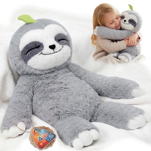 Mewaii Weighted Sloth Teddy Plush, 1.5KG...