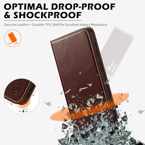 Coque Galaxy S26 5G Shieldon etui portefeuille cuir - 6