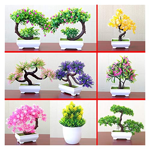 Künstlicher Bonsai-Baum, 1 Stück, künstliche Pflanzen, Bonsai, kleine Baum-Topfpflanzen, künstliche Blumen, Topfornamente für Heimdekoration, Zimmer, Hotel, Gartendekoration - Image 8