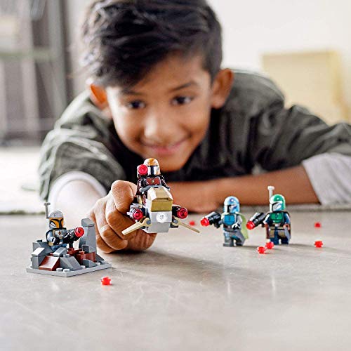 LEGO 75267 Star Wars Mandalorianer Battle Pack Set mit 4 Minifiguren, Speeder-Bike und Verteidigungsfestung – Ansicht 2