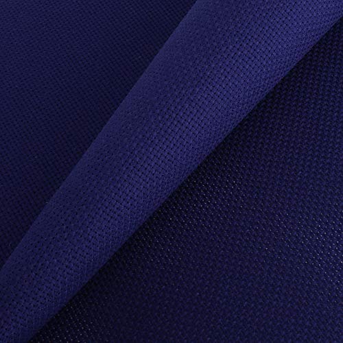 Image of Aida Cloth 14 Count Cross Stitch Fabric,19x28inch (14CT, Navy)