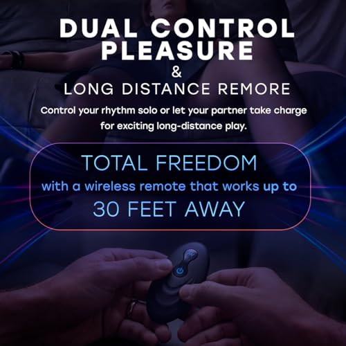 Image of Anal Plug Vibrator with 10 Vibration Modes & Led Lighted - Anal Toys with Remote Control & Fast Charging - Prostate Massager - Vibrating Small Anal Butt Plug - Sex Toys - ST-004