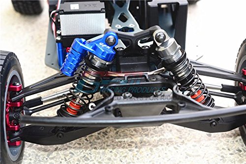 Aluminum Damper Cap with Piggyback Reservoirs for LOSI 1:6 4WD Super Baja Rey LOS05013 / Super Baja Rey 2.0 LOS05021 Upgrades - Red