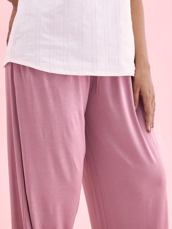 Image of GO COLORS Women Mid Rise Viscose Harem Pants | Wrinkle Free, Relaxed Fit, Free Size
