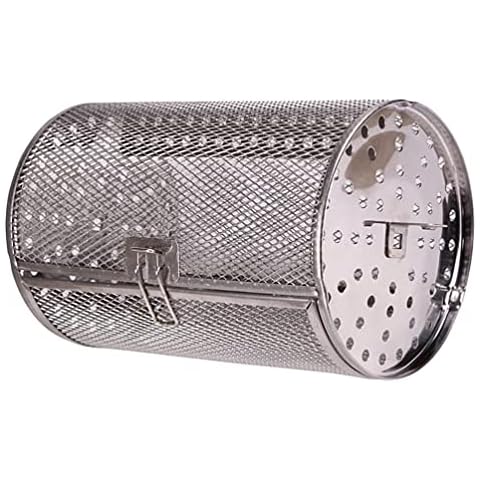 Luxshiny Replacement Rotisserie Cage Air Fry Oven Rotating Drum Round Tumble Rotisserie Basket for Instant Air Fryer Accessories Cover