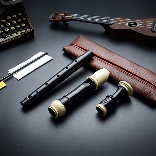 Blokfluit van ABS, 8-gaats klarinet, F-toets enkel gat van hars voor beginners en gevorderden met reinigingsset(Alto F… - Image 3