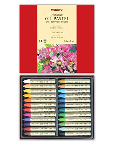 Mungyo Extra Soft Water Soluble Oil Pastels Set of 24 - Assorted Colors