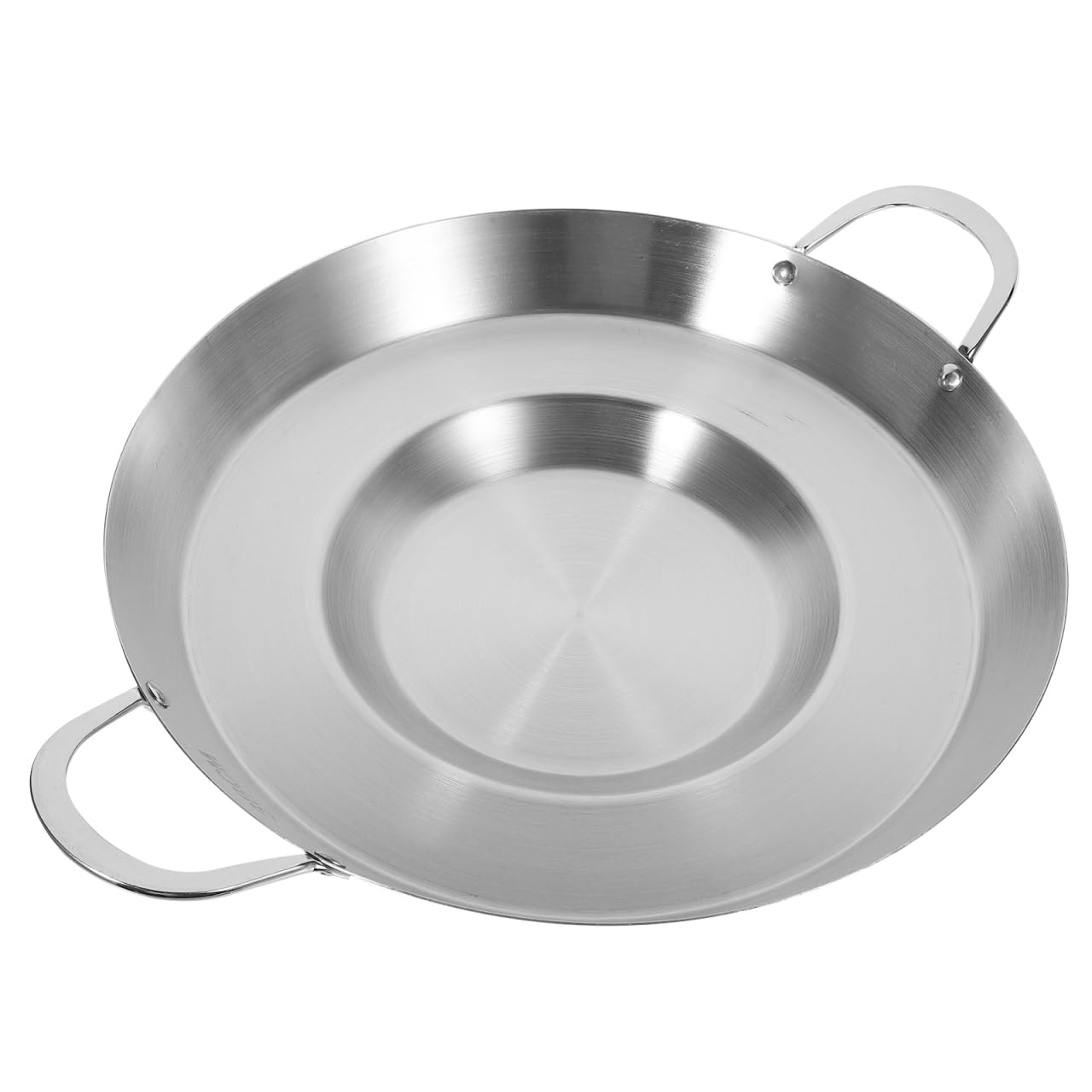 Poêle à frire plate acier inoxydable Comal DOITOOL poêle convexe d'extérieur robuste 38 cm Acero