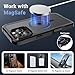 jaroco Magnetic for iPhone 16 Pro Max Case, [Compatible with MagSafe][Military Grade Drop Protection][Heavy Duty Protection][Non-Slip][Shockproof] 2-Layer Durable Bumper Phone Case 6.9''-Black