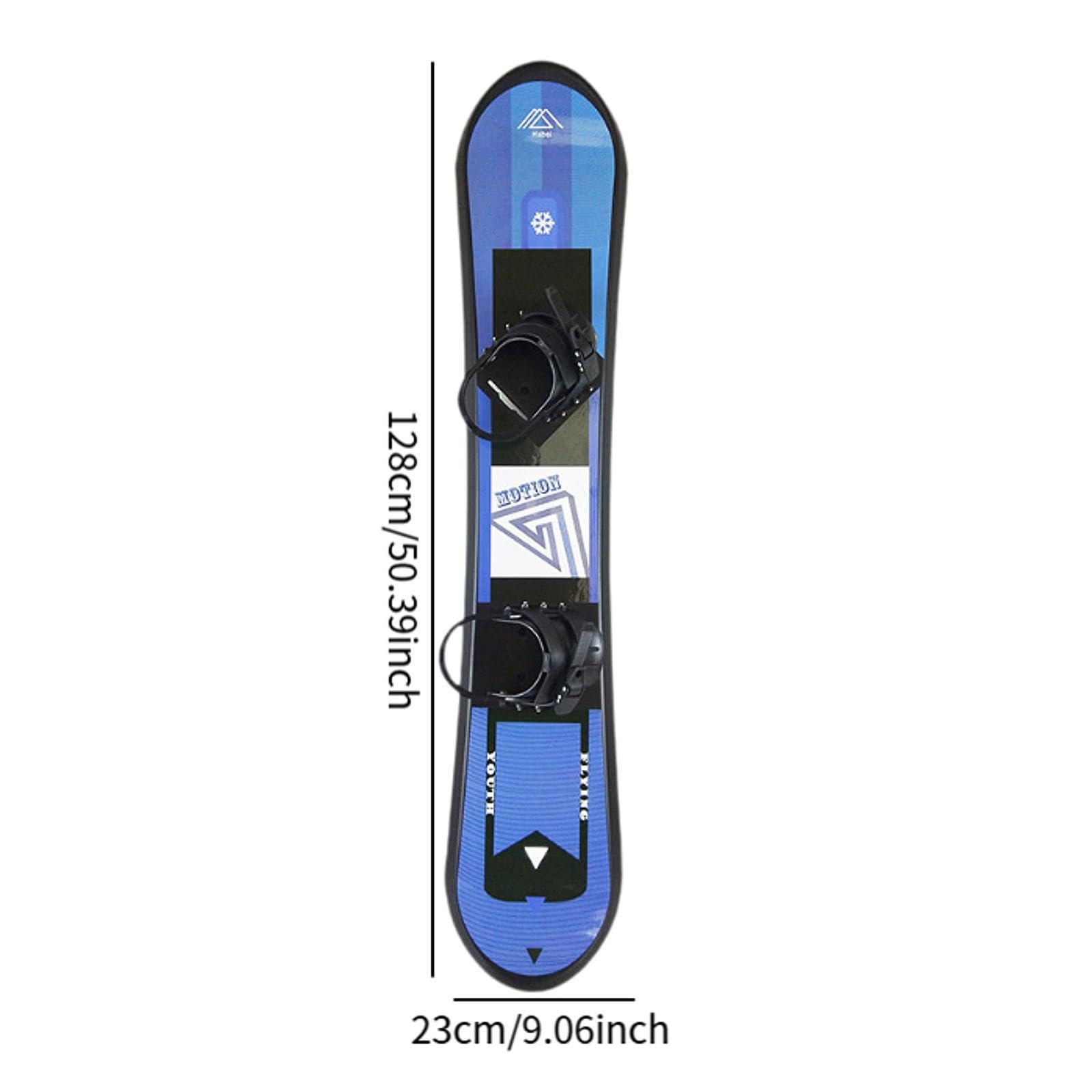Fenteer Niños Snowboard Ski Board Snow en Trineo con Carpetas para Accesorios Deportivos de Invierno, Azul