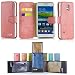 Produktbild Golden Phoenix KLASSIK Hülle für Samsung Galaxy S5 mit Geldfach oder Kartenschlitze - Cover Tasche in Rosa