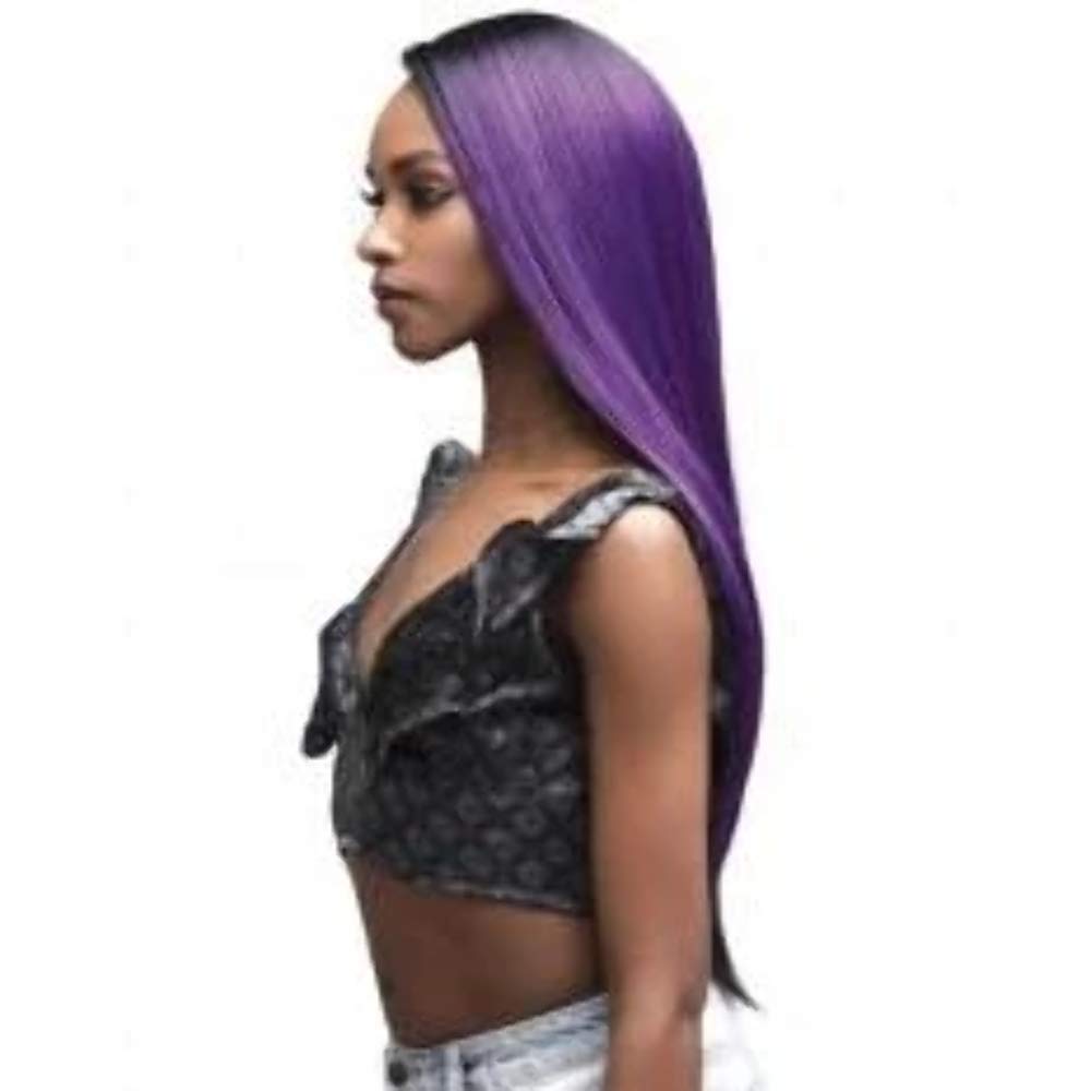 BOBBI BOSSHuman Hair Blend 13X4 Swiss Lace Front Wig - MBLF180 DAYANA (1B)