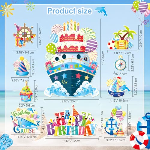 Phogary Imán Decorativo 10pcs Fiesta Cumpleaños miniatura 6