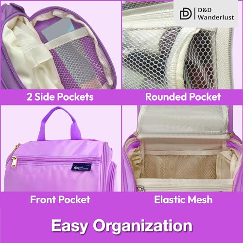 DD-Hanging-Travel-Toiletry-Bag-for-Men-and-Women--Large-Cosmetics-Makeup-and-Toiletries-Organizer-Kit-with-10-Compartments-YKK-Zippers-XXL-Metal-Swivel-Hook-Water-Resistant-Nylon