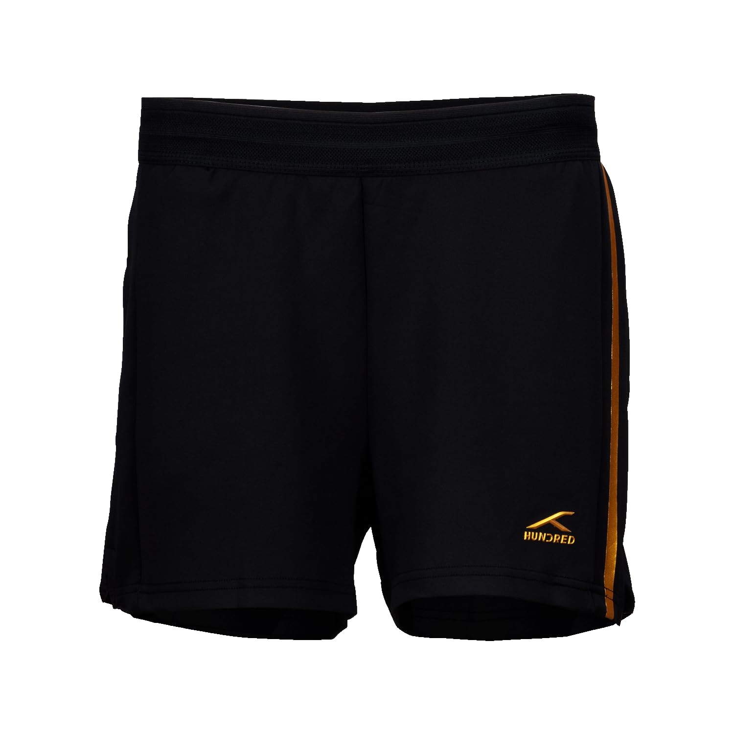 HNDRD Gold Accent Unisex NIGHTFLARE Shorts |Moisture Transfer | Rapid-Dry | Temperature Control | Air-Dry Tech |Badminton | Football |Pickleball | Running |All Sports and Fitness-image-35