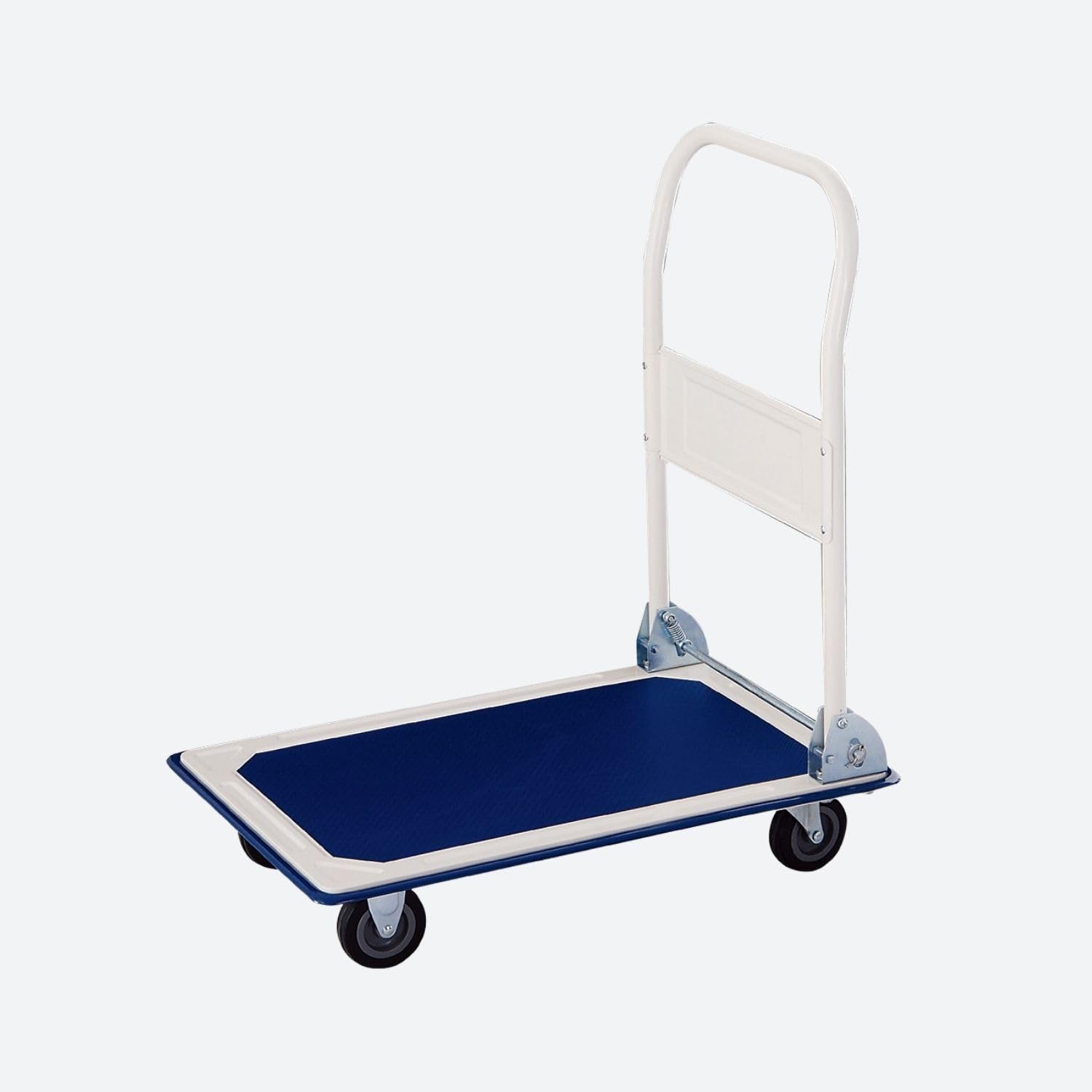 Carrello portapacchi piattaforma pieghevole - Portata 150 kg - 4 ruote girevoli - pedana antiscivolo - Carrello acciaio