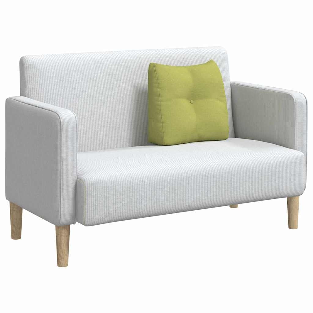 Cuscino di supporto per la schiena, verde chiaro, 45 x 24 x 50 cm, in tessuto con supporto lombare ergonomico, per divano, ufficio, letto e poltrona, comodo cuscino di supporto per colonna