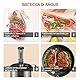 KitchenBoss Sous Vide Roner Küche mit niedriger Temperatur Slow Cooker Professioneller Thermozirkulator IPX7 wasserdicht, Timer mit Touchscreen, silber