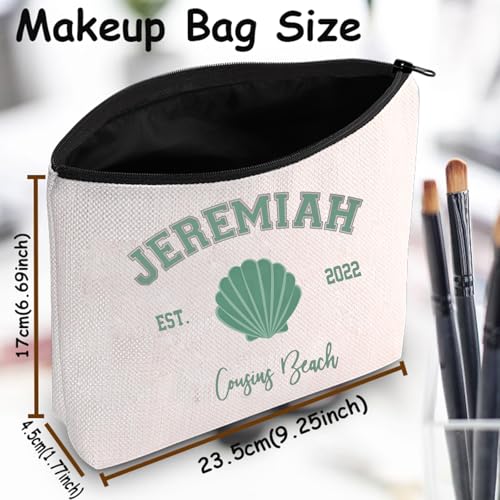 TSOTMO Cousins Beach Characters Gift Jeremiah Fisher Gift TV Show Team Jeremiah Gift Turned Pretty Series Turned Pretty Series Makeup Bag (JEREMIAH Beach)3
