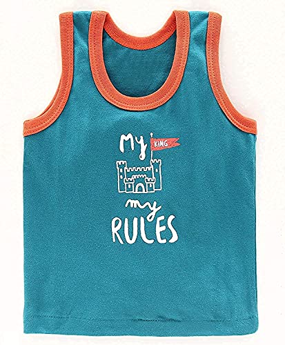 Image of KIKE Newborn Baby Printed Sleeveless Regular Fit Vest for Kids Pack of 3