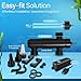 Flexzion Pond UV Lights for Outdoor Ponds - 18W Medium Light, 5283 Gal Capacity, 2500L/H UV Pond Clarifier for Outdoor Ponds, Clears Water in Days (CUV-118)
