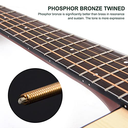 KEPOHK Guitare acoustique épicéa pleine taille 41 pouces pour étudiant et débutant avec sac de transport Tuner sangle… - Les Beatles, Paul McCartney, John Lennon, RIngo Starr, George Harrison KEPOHK Guitare acoustique épicéa pleine taille 41 pouces pour étudiant et débutant avec sac de transport Tuner sangle… – Image 6