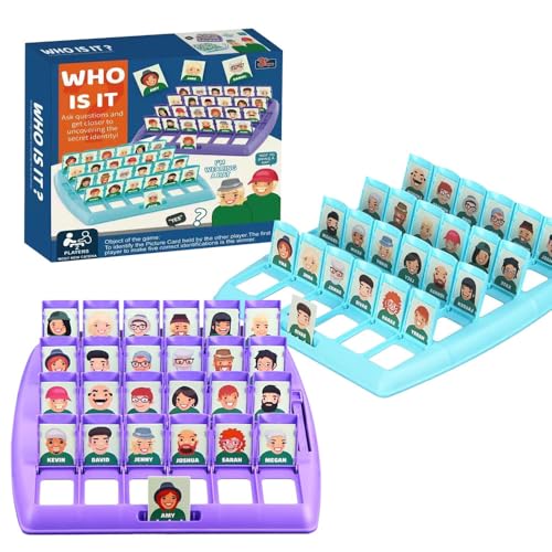 Vmxlso Guess Who Game for Kids - Portable Travel Board Game for...