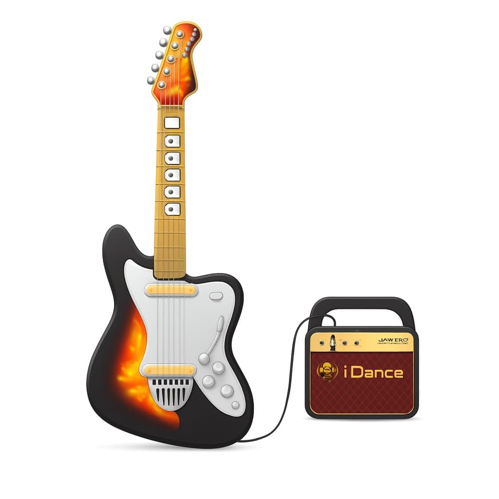 Jam Hero Guitare électrique + amplificateur sans fil BT