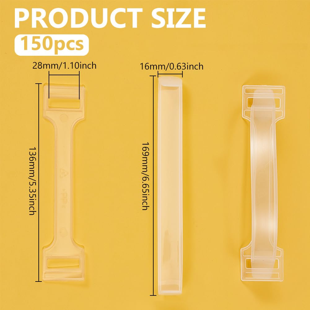 BENECREAT 150 set di Maniglie per Scatole di Cartone In Plastica, Accessori per Scatole per Traslochi con Presa per Cartone Del Latte per Vari Cartoni di Sostituzione Della Maniglia