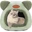 cat cave bed green