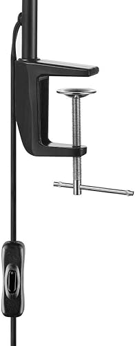 Miniatura 7 de GLOBE Lámpara de escritorio eléctrica 52900 Lex, color negro con oro